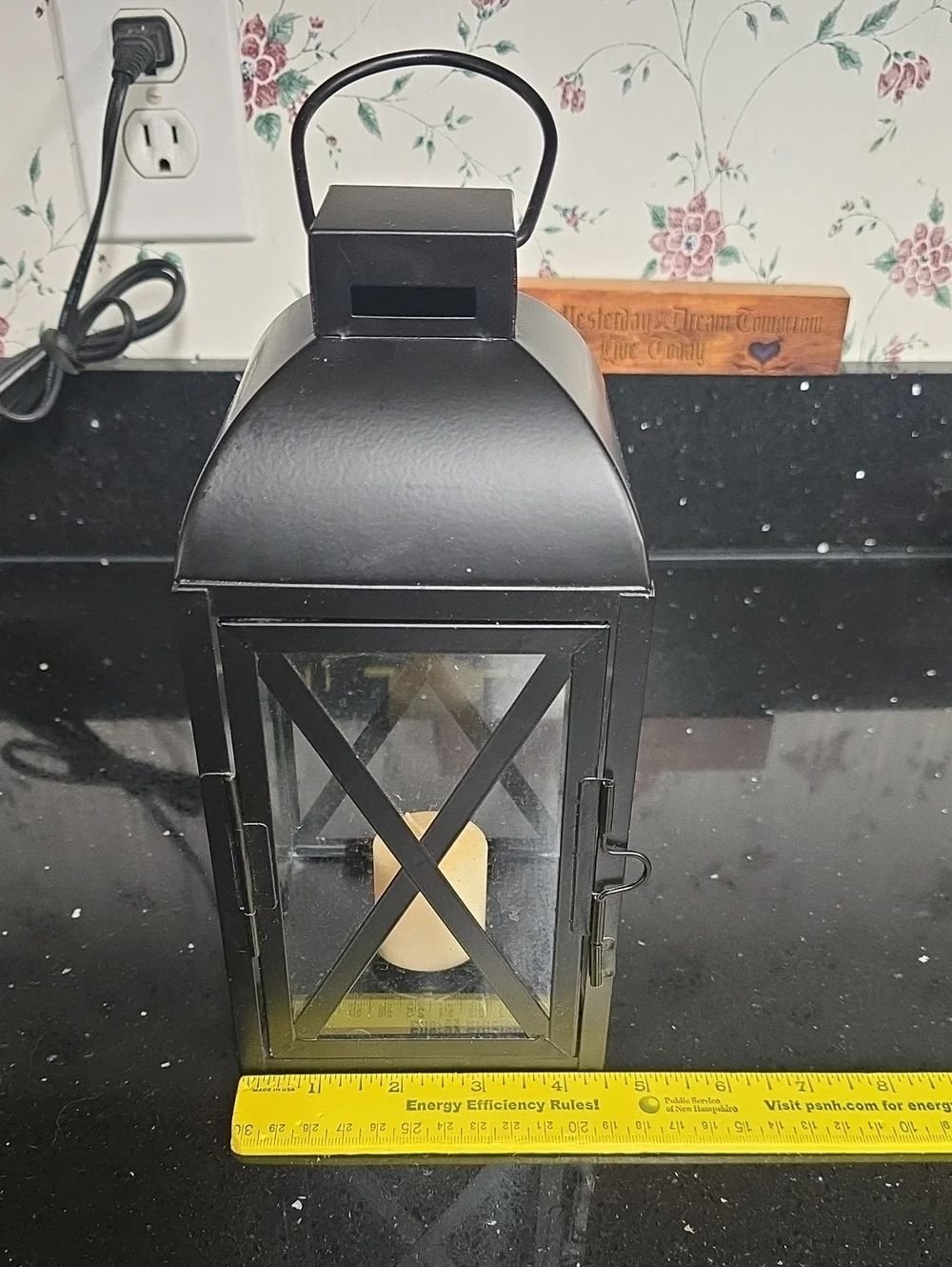 Vintage Black Metal Lantern